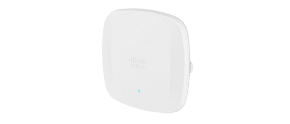Side-angle view of Cisco Catalyst 9166 Series access point