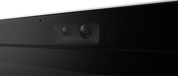 Detail view of built-in cameras on Cisco Board Pro 75